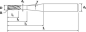 Preview: VHM Ø 3,0 mm Z=2 40° kon. 4,3° ER NL=10,0 Stahl (P/H)